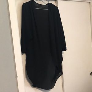 Sheer black kimono